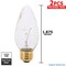 Satco S2767 40W 120V F15 Clear E26 Incandescent light bulb - 2 pack